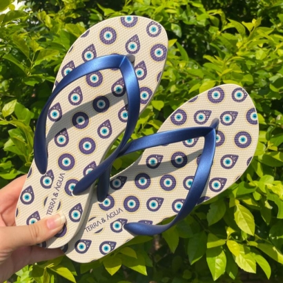 Chinelo Olho Grego Azul Royal