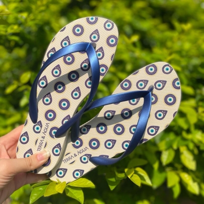 Chinelo Olho Grego Azul Royal