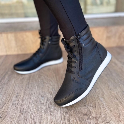 Tênis Botinha Jogger Preto