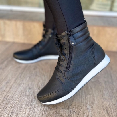 Tênis Botinha Jogger Preto