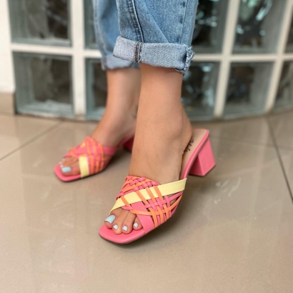 Tamanco Prisma Candy Colors Rosa