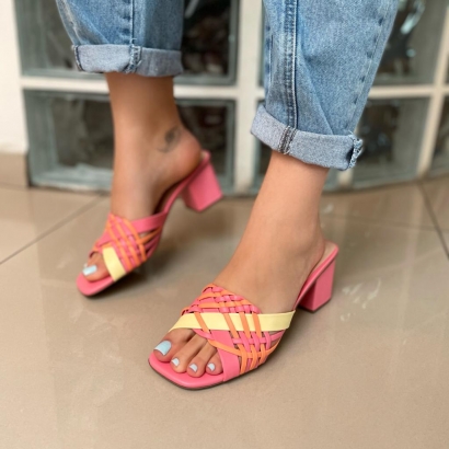 Tamanco Prisma Candy Colors Rosa