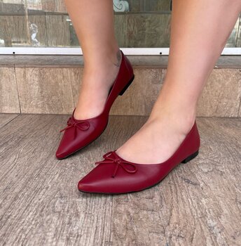 Sapatilha Bico Fino Marsala