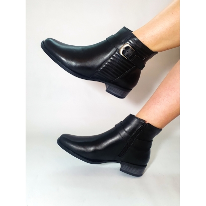 Bota Madrid Couro Preto